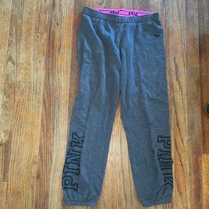 Pink sweat pants